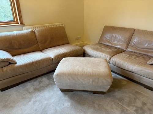 Natuzzi leather piece - leather, 4