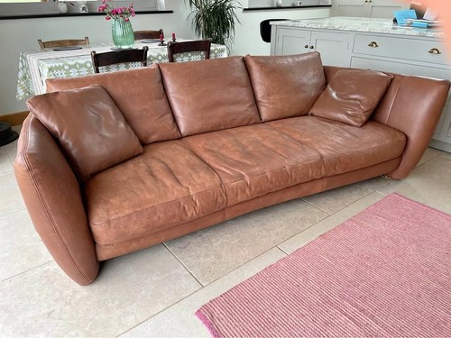 Natuzzi leather sofa - , and