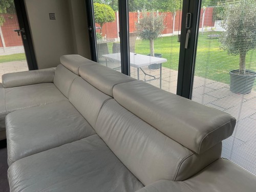 Natuzzi cream leather sofas - natuzzi,