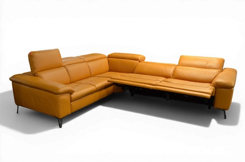 Orange corner sofa power - orange,