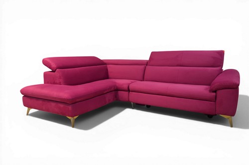 Pink corner sofa martine - pink,