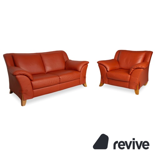 Natuzzi seater leather red - 2-seater,