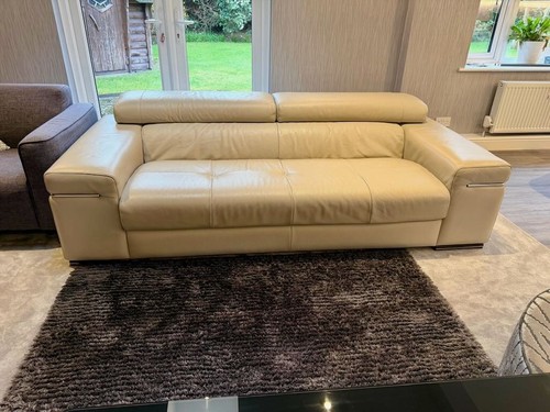 Natuzzi beige cream leather - natuzzi,