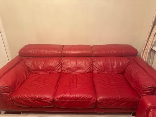 Leather sofa - leather,