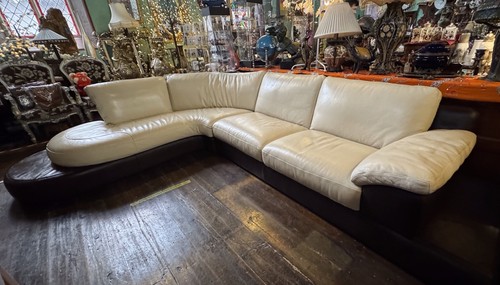 Corner sofa leather natuzzi - leather,