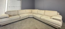 Beige Natuzzi corner sofa