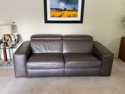 Natuzzi brown leather - brown,