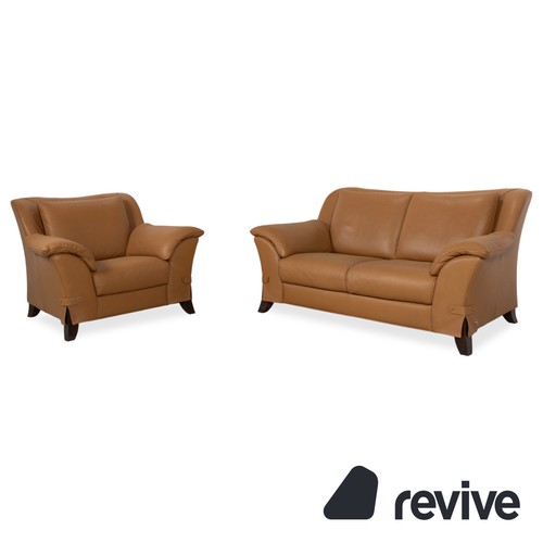 Natuzzi leather seater sofa - natuzzi, 2-seater